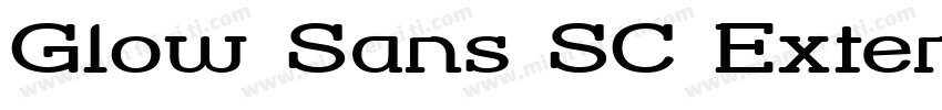 Glow Sans SC Extend字体转换